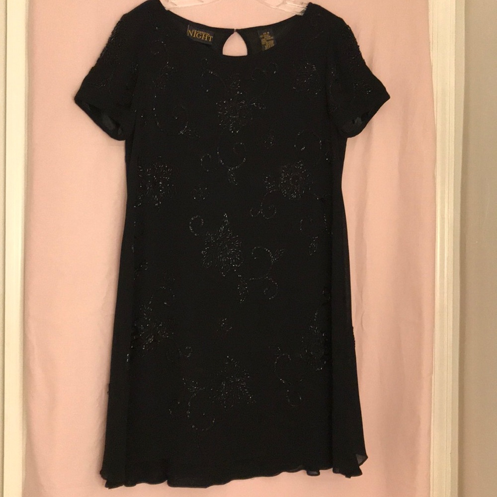 Liz Claiborne Night Black Cocktail Dress Size 6